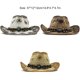thumbnail image 5 of Sonducket Sombrero de vaquero occidental de ala ancha con estilo americano icónico Sombreros Moda Ropa para todas las estaciones Clásico Sombreros marrón, 5 of 6