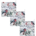 thumbnail image 7 of SKYSONIC Red Bird on Wooden Baby Muslin Washcloths Face Towel, Watercolor Burp Cloths Cotton Wipes 5 PCS Infant Wash Cloth for Newborn Boys Girls 12"x12", 7 of 7