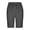 Dark Gray, variant on Ashyfjp Women Shorts Casual Solid Color Elastic Drawstring Waist Bermuda Shorts with Lace Patchwork Lightweight Breathable for Summer, Size S-5XL