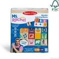 thumbnail image 2 of Melissa & Doug Ms. Rachel Official Letter, Number, and Game Wooden Learning Blocks with Activity Cards for Girls and Boys Toddlers Ages 18 Months+ - FSC Certified, 2 of 9