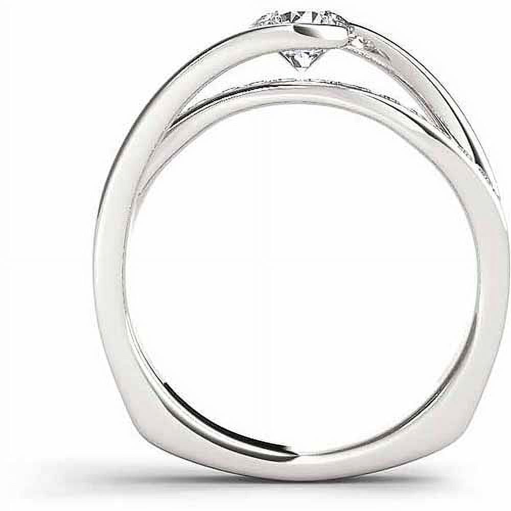 3/4 Carat T.W. Diamond Solitaire 14kt White Gold Engagement Ring