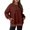 Brown, variant on Patlollav Pntutb Winter Sweatshirts for Women Round Neck Long Sleeve Solid Loose Blouse Tops