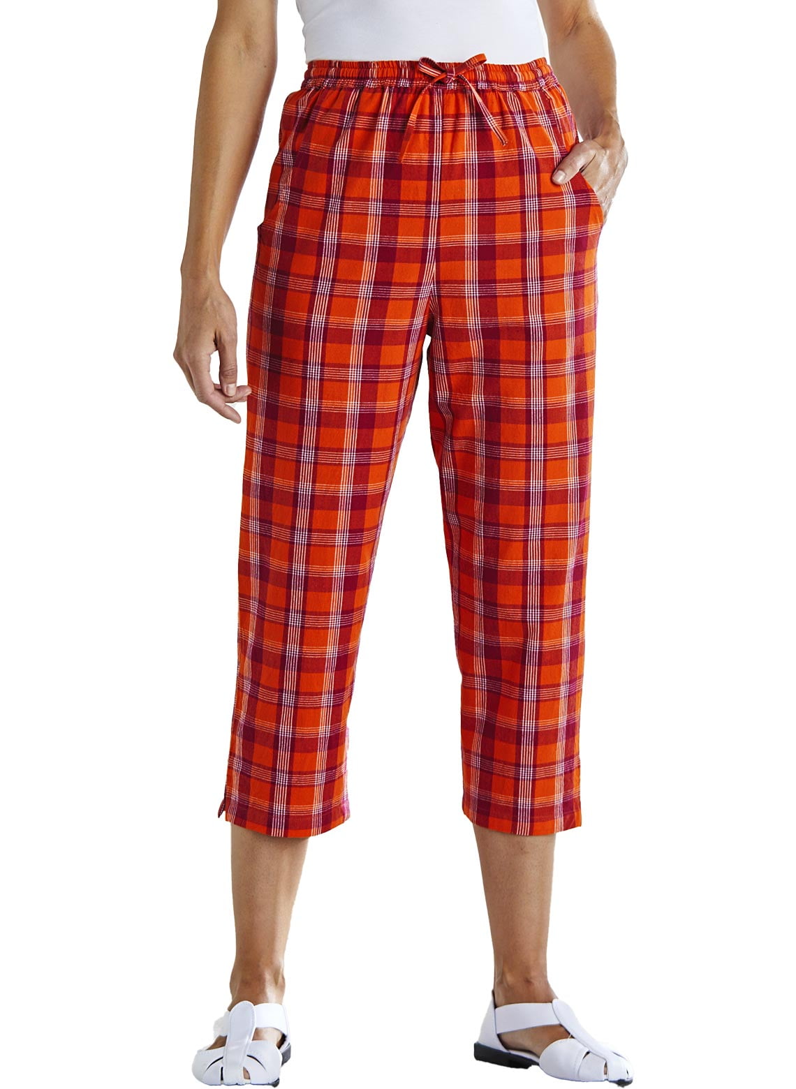 Plaid Capris