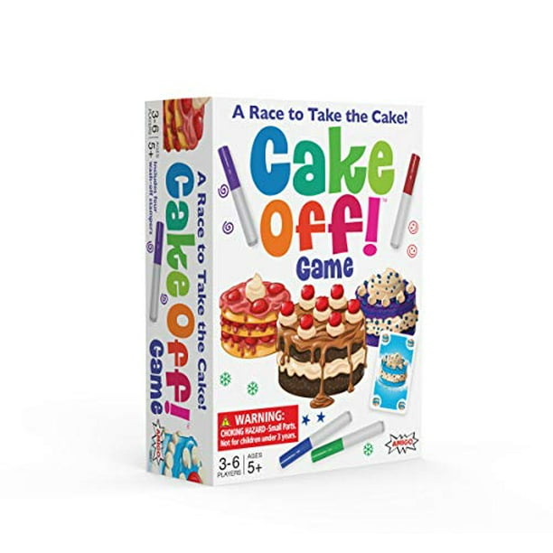 AMIGO Jeu de Cartes pour Enfants Cake Off! avec Marqueurs de Lavage