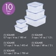 thumbnail image 2 of Easy Essentials 10 Piece Square Food Storage Container Set, 2 of 11