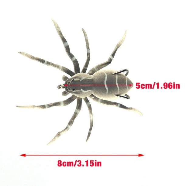 AIHOME Spider Fishing Lure Realistic Spider Bait Fishing Supplies