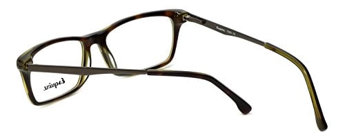 Esquire Designer Reading Glasses EQ1500 in Olive Tortoise 53mm with Case +1.50