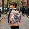 thumbnail image 5 of Xixirimido Racoon Forest Camo Print Kids School Backpack, 17" Large Capacity Bookbag, Multi Pockets School Bag for Boys Girls Teens Preschool Elementary Middle High School, 5 of 8