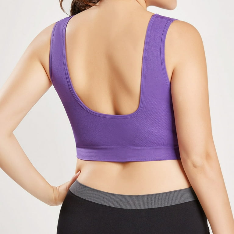 Pacoco Size Sports Color Ultra thin Large Women Bra Full Cup Bra Plus Bra  Tops Women's Blouse Athletic Works Tops, Purple, 5X-Large : :  Clothing, Shoes & Accessories