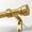 Gold, variant on Antique Bronze Curtain Rods for Windows 72 to 144 Inches Adjustable Length Heavy Duty 1" Diameter Window Curtain Rod with Solid Metal Finials for Outdoor Farmhouse Bedroom Kitchen Living Room