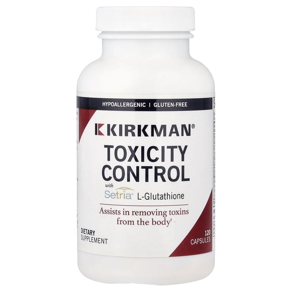 Kirkman Labs Toxicity Control with Setria® L-Glutathione, 120 Capsules