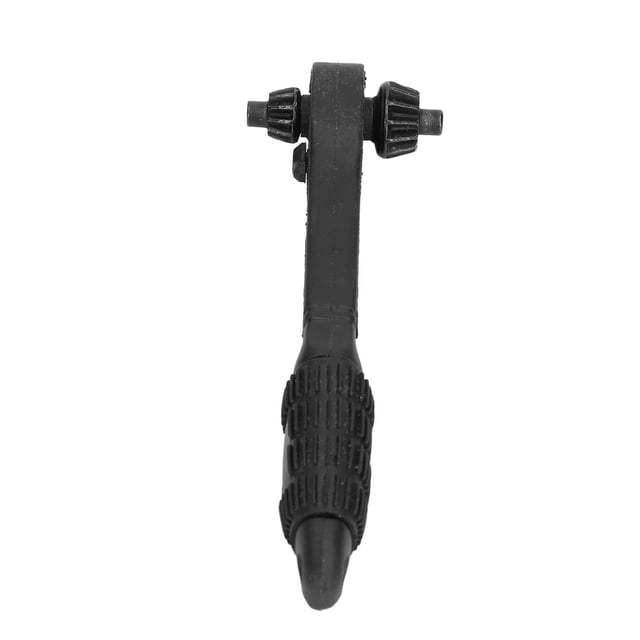 Tecleto de Chuck Key, 2 Modos Aplicables Con Llave de Trinquete Ampliamento Utilizada Long Long Long Multifuncional Uso de Acero de Carbono Negro para Simulacros Eléctricos
