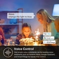 thumbnail image 4 of Kasa Smart - Bombillas WiFi inteligentes regulables que cambian a todo color y funcionan con Alexa y Google Home, A19, 9 W, 800 lúmenes, solo 2,4 GHz, no requiere hub, paquete de 2 (KL125P2, 4 of 11