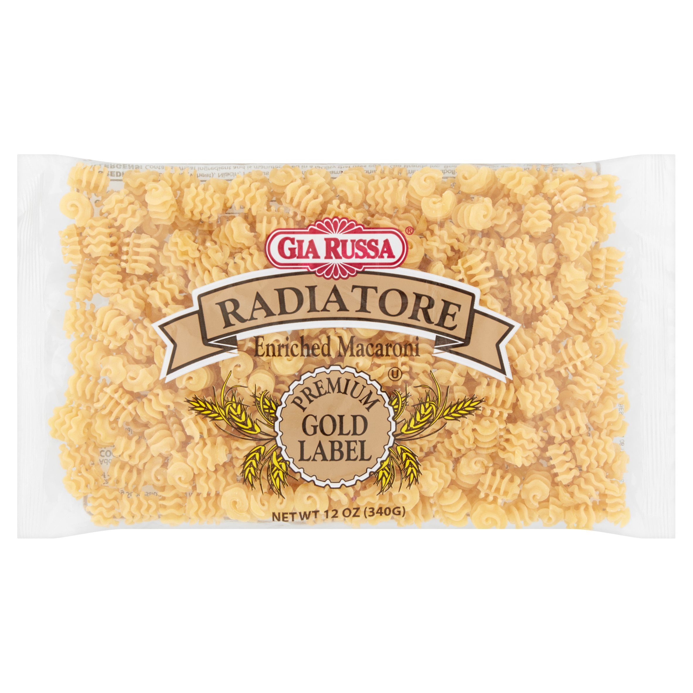 Gia Russa Radiatore Enriched Macaroni Pasta, 12 oz