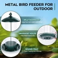 thumbnail image 3 of Comedero para aves Gbekery de metal para exterior, resistente a la intemperie, 900 g, 3 of 7