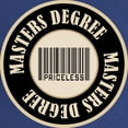 thumbnail image 3 of CafePress - Masters Degree Priceless Bar Code Maternity Dark T - Maternity Dark T-Shirt, 3 of 4