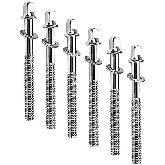 SEWCHICS 6Pcs Metal Snare Drum Tension Lug Screws for Drum Set Hardware Repair