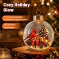 thumbnail image 4 of Glowing Christmas Story Ornament,Light Up Mini Holiday Scene,Christmas Tree Hanging Ornaments,Christmas Scene In Clear Acrylic Ball,Festive Keepsake Gift for Home Christmas Xmas Party Decoration, 4 of 8