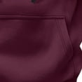thumbnail image 5 of Evdexr Men's Big and Tall Hoodies Tactical Quarter Zip Pullover Winter Long Sleeve Drawstring Athletic Hoody Fall Multiple Pockets Cargo Zip Up Sweatshirt Wine L, 5 of 7