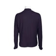 thumbnail image 3 of Catherine Malandrino High Neck Keyhole Front Long Sleeve Solid Knit Top-RICH EGGPLANT / L, 3 of 8