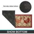 Culturalnav 2 PCS Rooster Kitchen Rugs Floor Mat Farmhouse Kitchen Mat