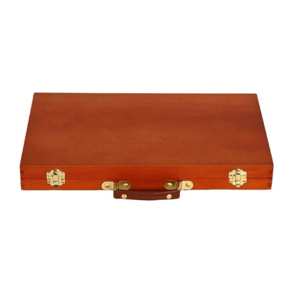 Tachiuwa Artist Supply Supplies Organizer Multifunctional Sturdy Wood Art Storage Box for Pastel Watercolor Pen Paints Brushes