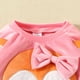 thumbnail image 5 of Conjunto para Niñas Odeerbi Otoño Invierno Bordado Manga Larga Lazo Rosa, 5 of 8