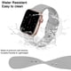 thumbnail image 3 of Pack 3 Correas Compatibles con Apple Watch Correa iWatch Series 8 7 6 5 4 3 Ultra SE(2/1), 42mm/44mm/45mm-L, Negro/Blanco/Gris, 3 of 4