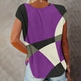 thumbnail image 3 of Birdeem Mode Femmes Mode T-Shirt Blouse à Manches Courtes à Col Rond Imprimé Hauts Amples, 3 of 6