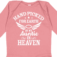 thumbnail image 4 of Inktastic Handpicked for Earth By My Auntie in Heaven with Angel Wings Boys or Girls Long Sleeve Baby Bodysuit, 4 of 5