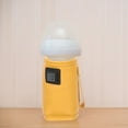 thumbnail image 4 of FOMIYES USB Bottle Warmer, Orange PU, Sandwich Structure, 3 Temperature Modes, Travel Use, 4 of 8
