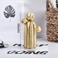 thumbnail image 2 of Escultura decorativa de mesa con forma de cactus de resina, regalo de cumpleaños y boda. Gold_B, 2 of 9