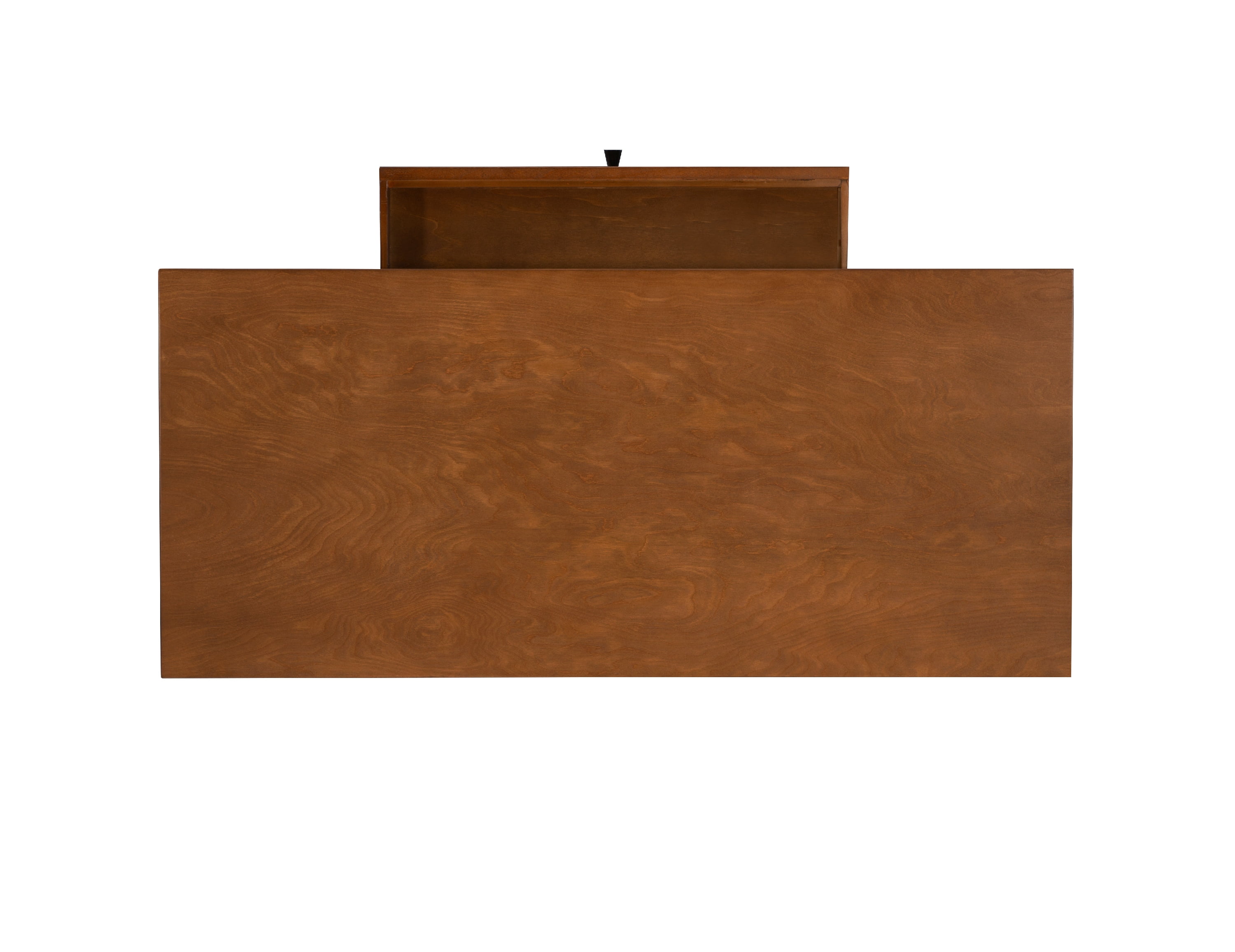 Linon Ashville 42" Single Drawer Mid-Century Writing Desk, Walnut