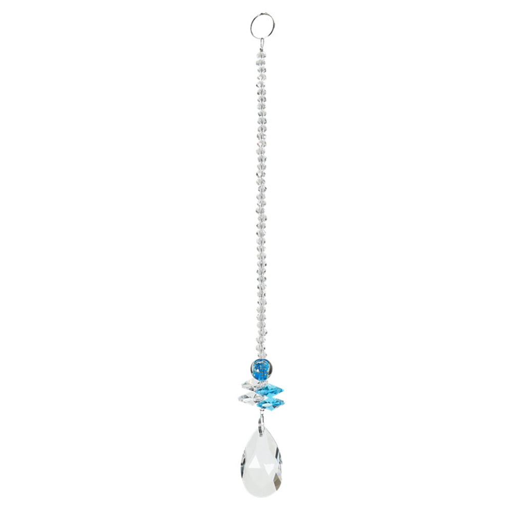 3 Natural Lake Blue Crystal Ball Prisms Chandelier Prisms Lamp Drop Pendant 30mm 