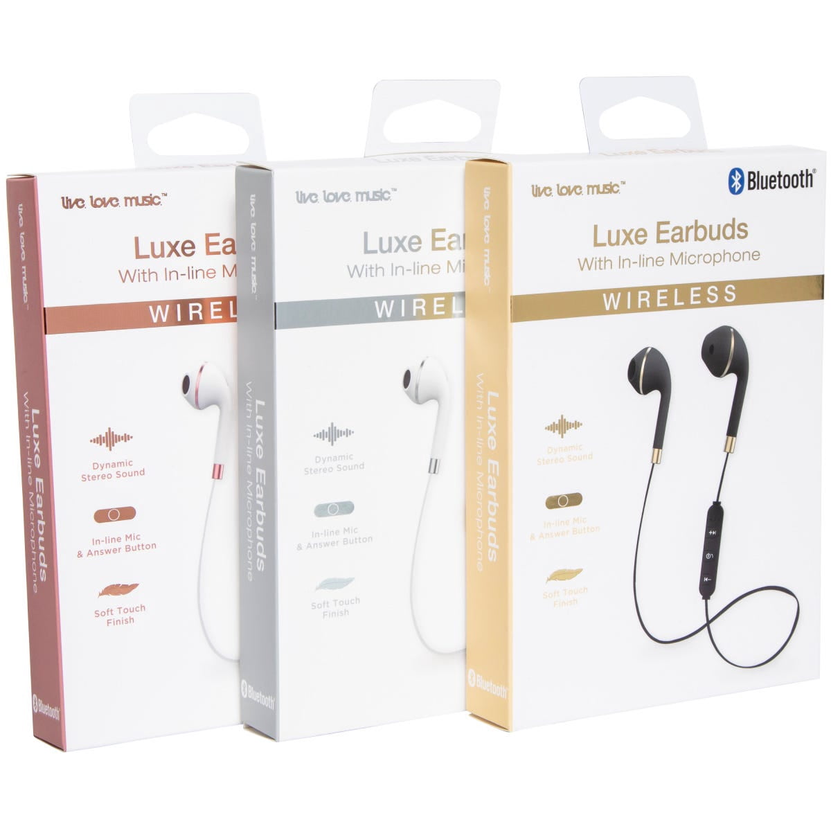 Bluetooth Luxe Wireless Earbuds w/ In 