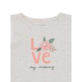 thumbnail image 3 of Garanimals Baby Girl Flutter Sleeve Bodysuit, Sizes 0-24M, 3 of 4