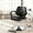 Black, variant on NiamVelo Salon Chair, 360 Degrees Rolling Swivel Barber Chair Barbering Styling Chair for Men and Women Hair Stylists, Black