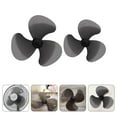 thumbnail image 3 of Milisten 2pcs Electric Fan Blade Replacement 3-leaves Fan Blade Standing Fan Repairing Part Supply, 3 of 5