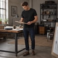 thumbnail image 4 of AZoiNM Men's Short Sleeve Henley Shirt, Slim Fit Casual Cotton T-Shirt with Button Placket, 4 of 12