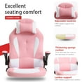 thumbnail image 6 of PayLessHere Gaming Chair With Lumbar Support, Adjustable Headrest Office Chair For Adults, Pink, 6 of 7