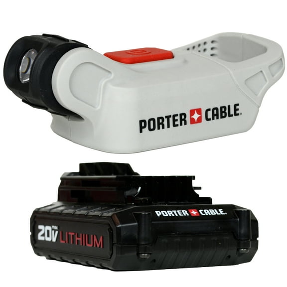 Porter Cable PCC701 20V Flashlight and PCC681L 20V 1.3Ah Battery