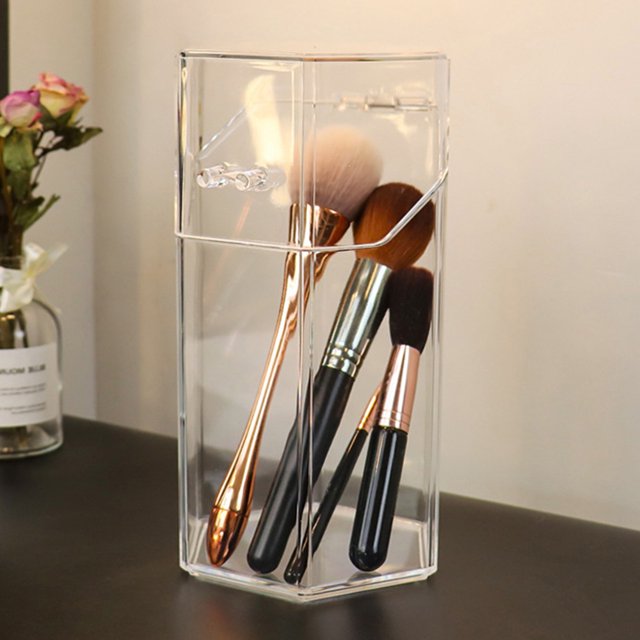 Soporte de Cepillo de Maquillaje, Soporte de Almacenamiento de Cepillo de Maquillaje Multifuncional de PlásTico para el Hogar para Dormitorios