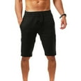 thumbnail image 6 of AYYUFE Mens Shorts Casual Comfortable Workout Shorts Drawstring Zipper Pockets Elastic Waist, 6 of 7