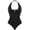 Black, variant on Women's Sexy Halter Shapewear Bodysuit Going Out Backless Thong Body Suits Sleeveless Summer Outfits