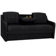 thumbnail image 2 of Qualitex Gravitas DX Console RV Sofa Bed - 78" Wide - Black Ultimate Leather, 2 of 9