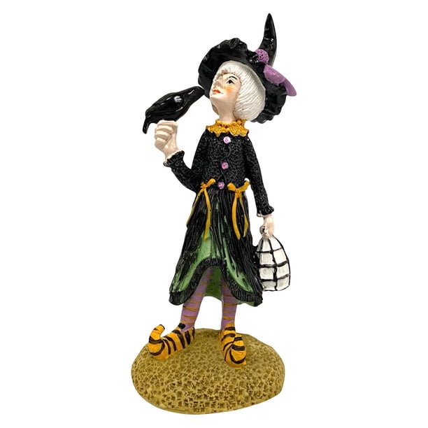 Decoración de Halloween Adornos de resina de muñeca de bruja de Halloween adornos de decoración de muñecas(Buy 2 save 10%)