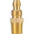 thumbnail image 3 of HAHDAXIA Raccord de Remplacement Réutilisable en Laiton Massif de Qualité Supérieure 4 Pcs pour Boyau ID de 3/8 Po, Tuyau Rigide NPT de 1/4 Po, 3 of 7