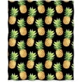 thumbnail image 2 of Pineapple Blanket Lightweight Cozy Warm Print Throw Blanket Kids Adult for Crib Bed Couch Chair Living Room Travel Outdoor 60"x80", 2 of 5