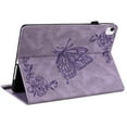 thumbnail image 4 of Dteck Butterfly Pattern Case for iPad Air 11 inch 2024,Magnetic Leather Card Slots Wallet Case Shockproof Kickstand Cover for iPad Air 11-in. (M2) ,Purple, 4 of 5