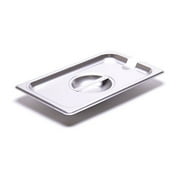 Allied Buying Corp CSTC-1400S Fourth-Size Steam Table Pan Slotted Cover 24 Gauge Stainless Steel Steamtable Pans